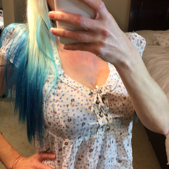 Great cond Free People baby doll top - Picture 3 of 8